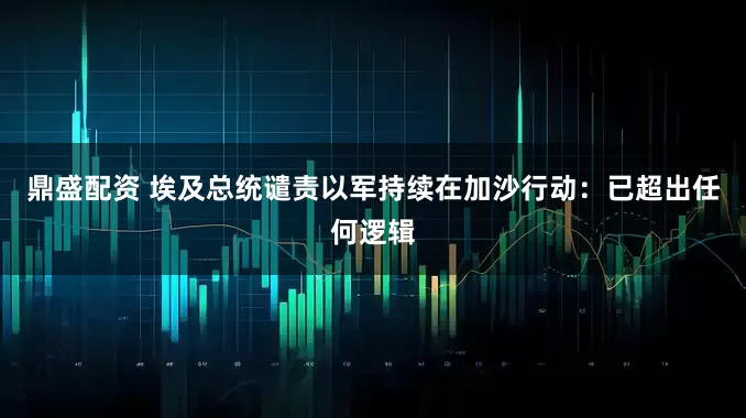 鼎盛配资 埃及总统谴责以军持续在加沙行动：已超出任何逻辑